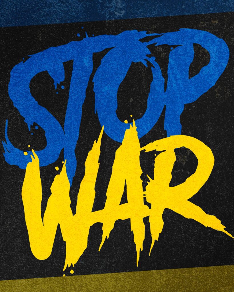 Stop War Ukraine Colors Free Photo