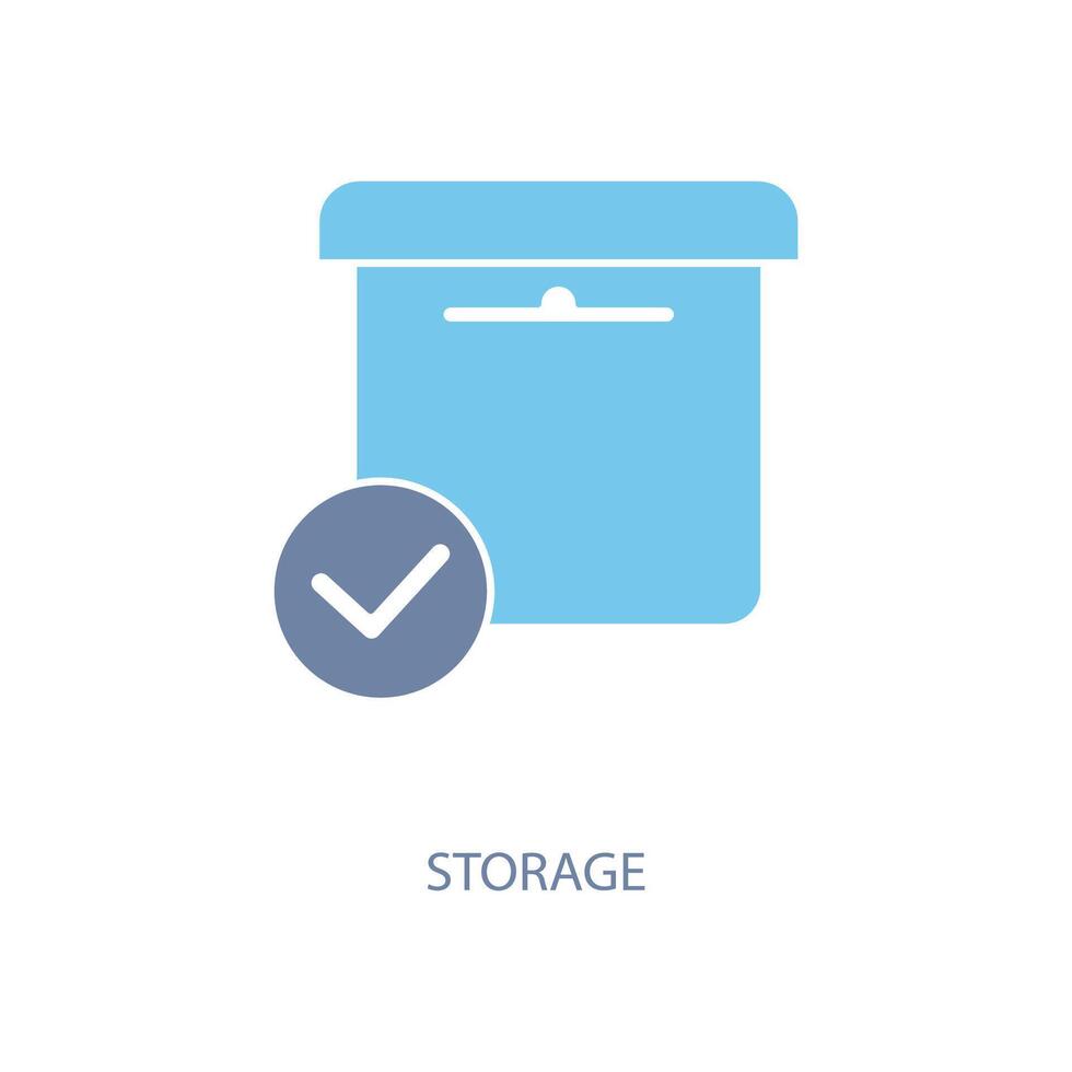 storage concept line icon. Simple element illustration. storage concept outline symbol design. Stock Free