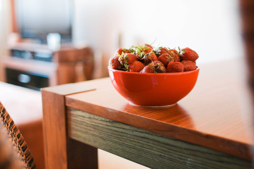 Strawberries on the Table Free Photo