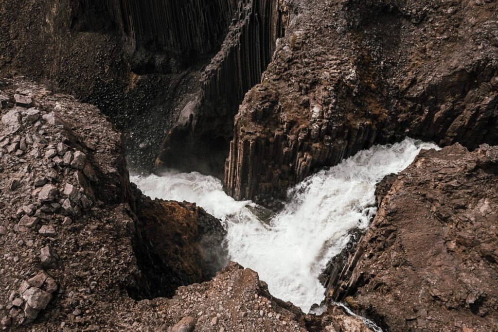 Stream Flowing through The Gorge Free Photo