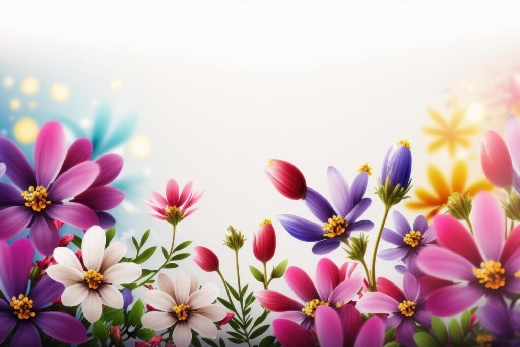 
									Summer background with flowers Illustration Stock Free