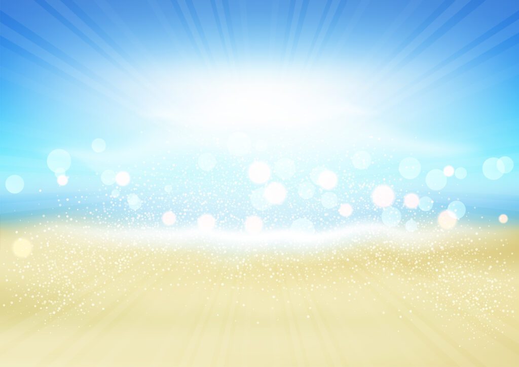 Summer beach background Free Vector