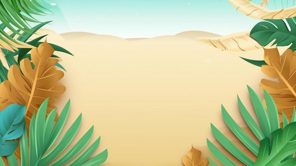 Summer Natural Tropical Background. Illustration Stock Free