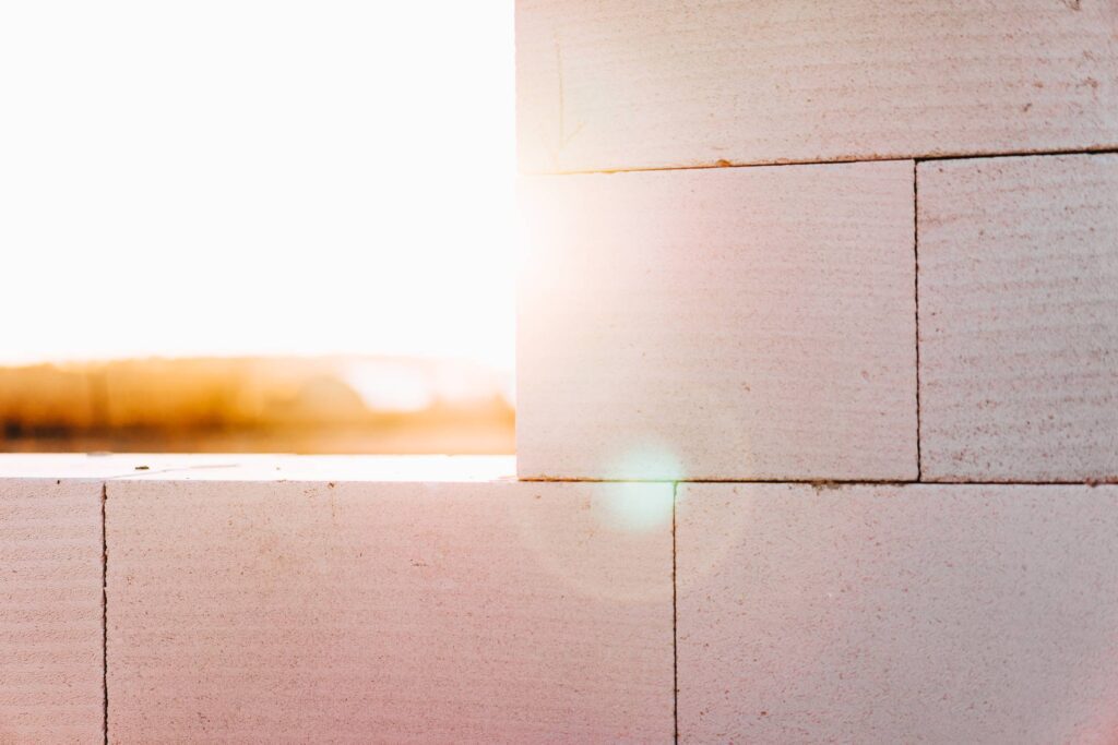 Sunbeam at Construction Site of a House Free Photo