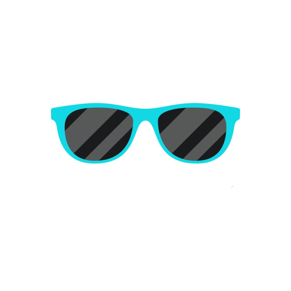 Sunglasses vector isolated on white background Free Vector