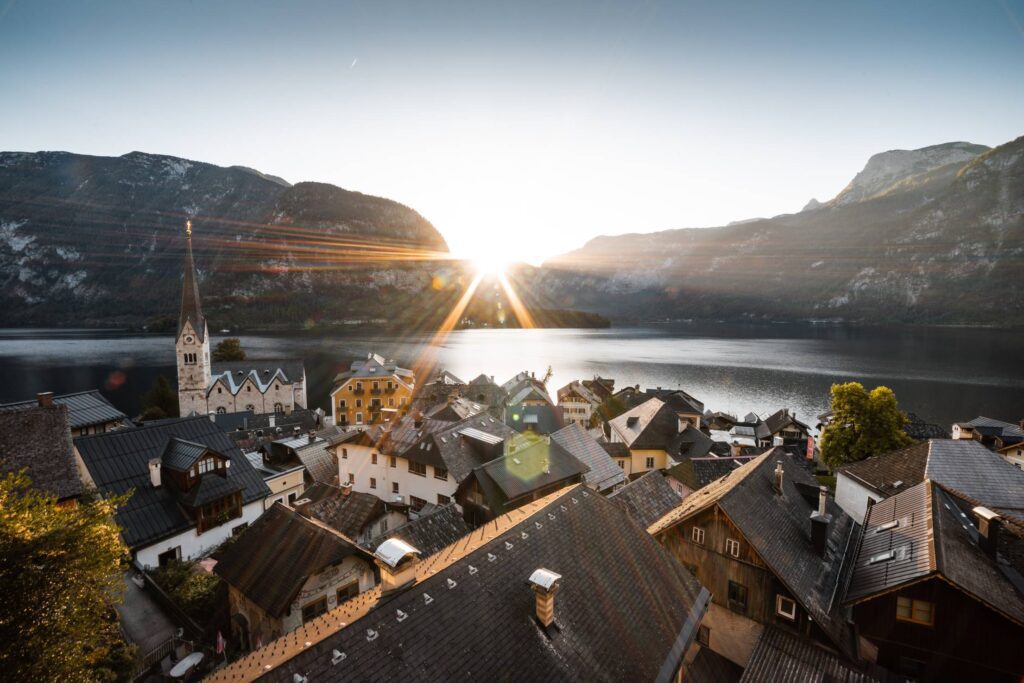 Sunrise over Hallstatt Free Photo