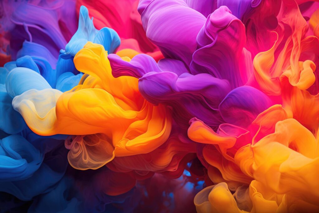 Super Colorful Splash Ink Liquid Art Stock Free