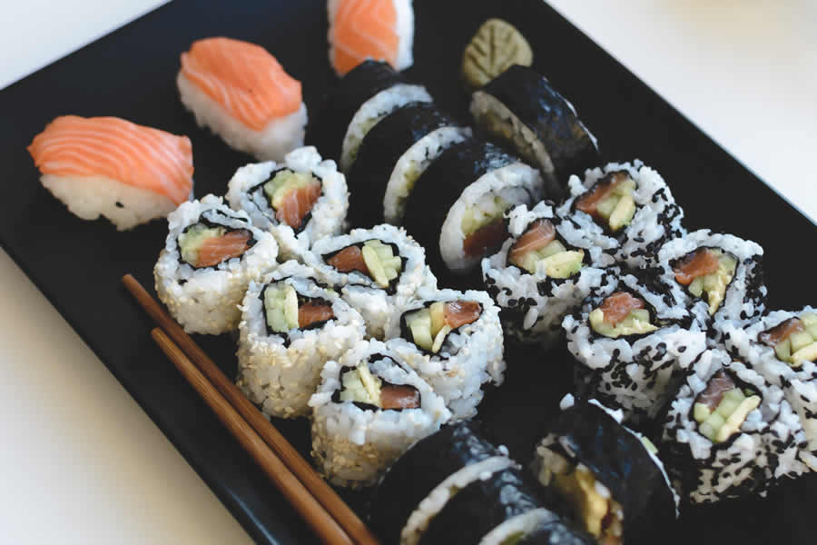 Home-made Sushi Free Stock HD Photo