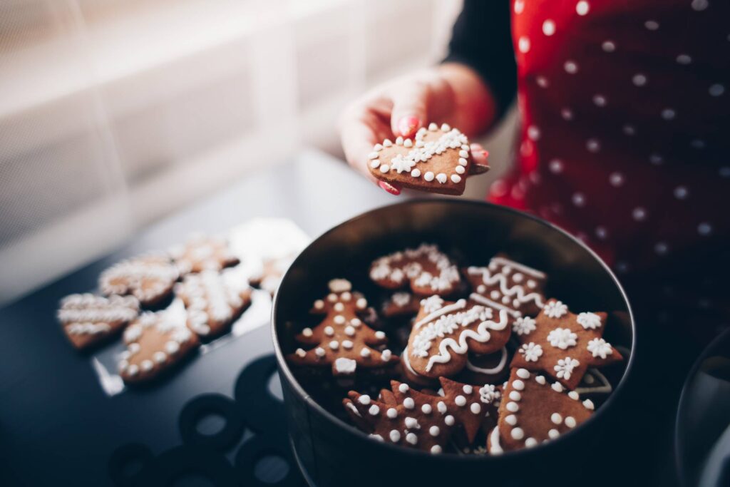 Sweet Christmas Gingerbread Cookies Free Photo