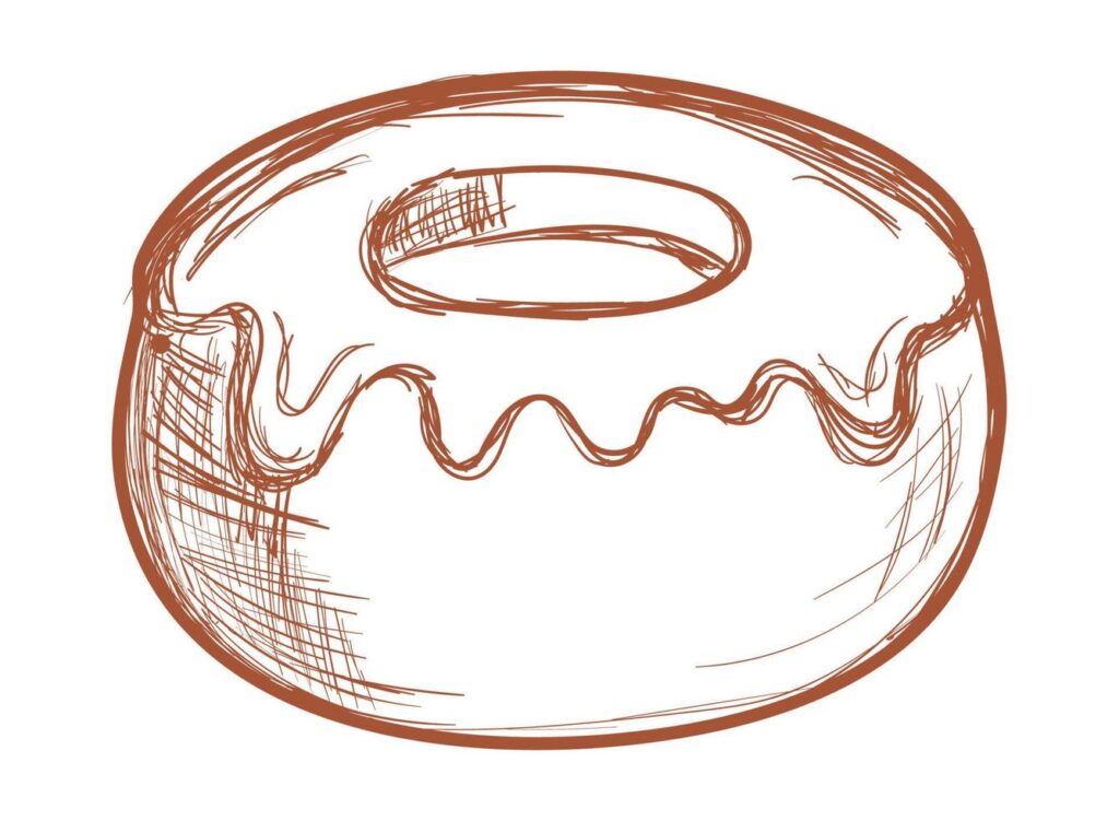 sweet donut icon Stock Free