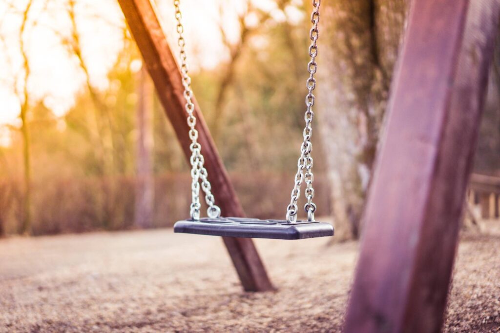 Swing For Kids in City Park Playground #2 Free Photo