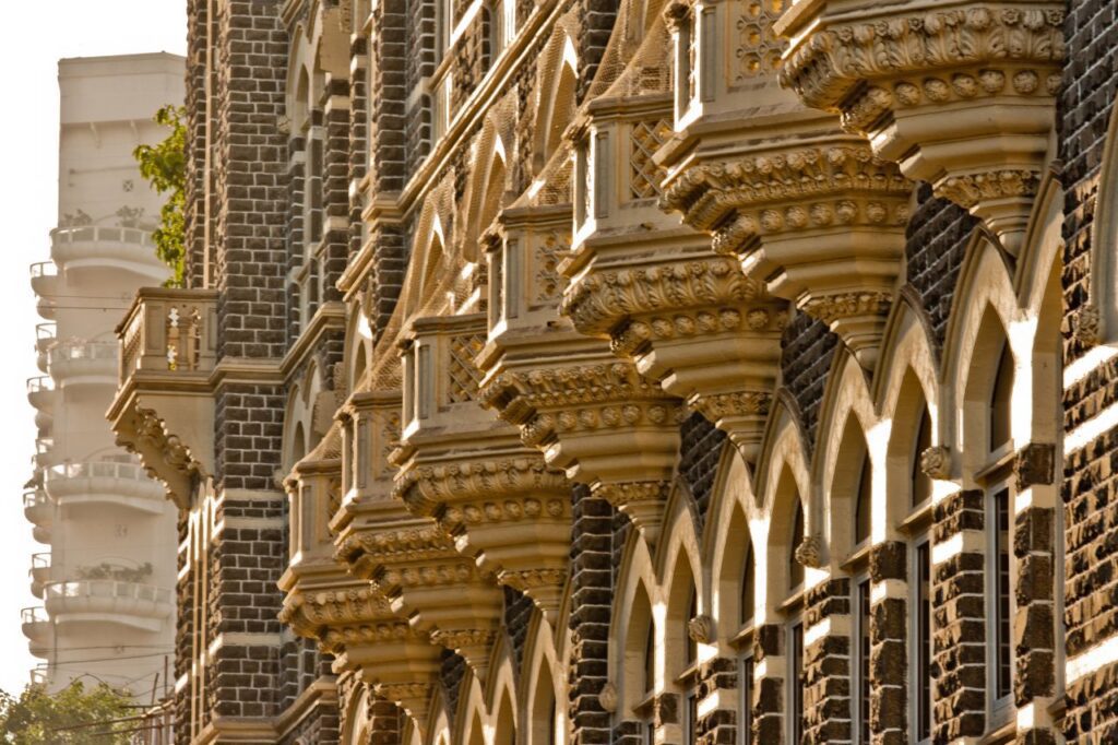 Taj Mahal Hotel Balconies Stock Free