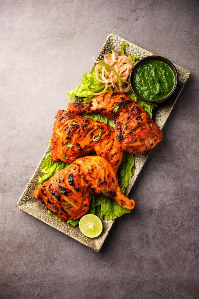 Tandoori Chicken is an Indian non vegetarian spicy food Stock Free