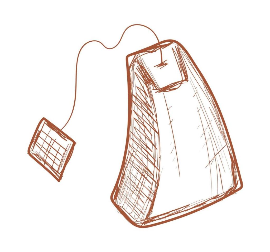 tea bag doodle icon Stock Free