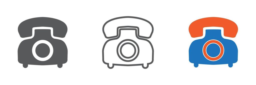 telephone icon vector. phone icon vector illustration Stock Free