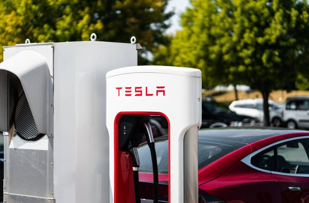 Tesla Electric Car Charging Station Free Photo