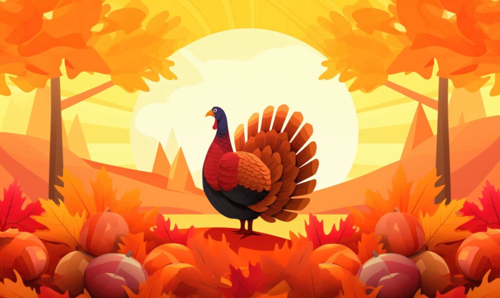 Thanksgiving Day Turkey Cartoon Stock Free