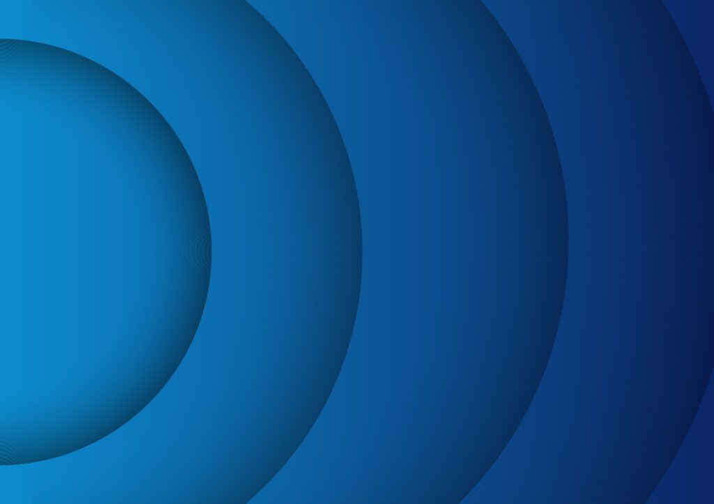 The background is designed with a blue wavy circle shape and beams, space concept Free Vector