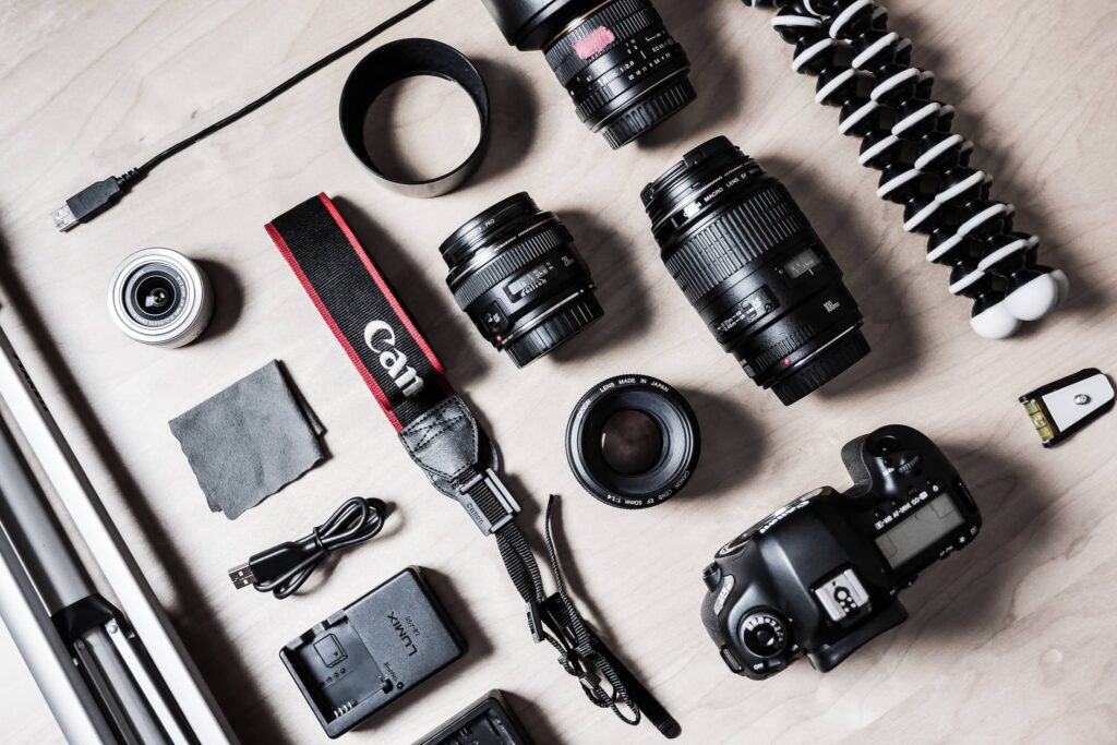 The Photographer’s DSLR Camera Equipment Free Photo