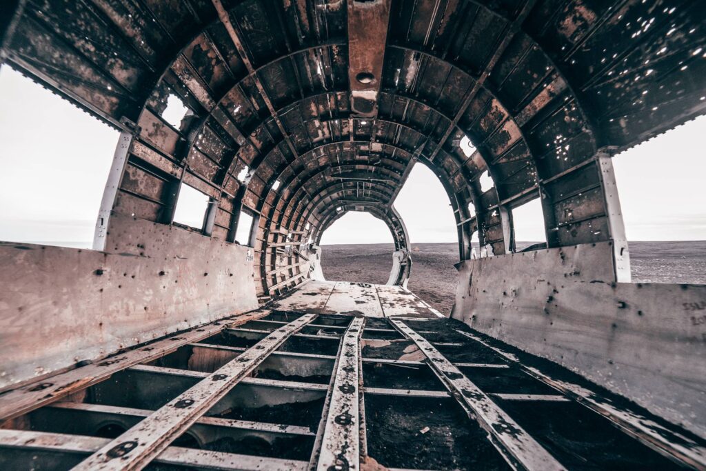 The Wreckage of a Famous Plane in Iceland Free Photo