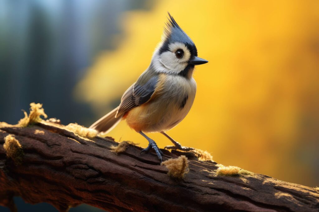 Titmouse in Nature Stock Free