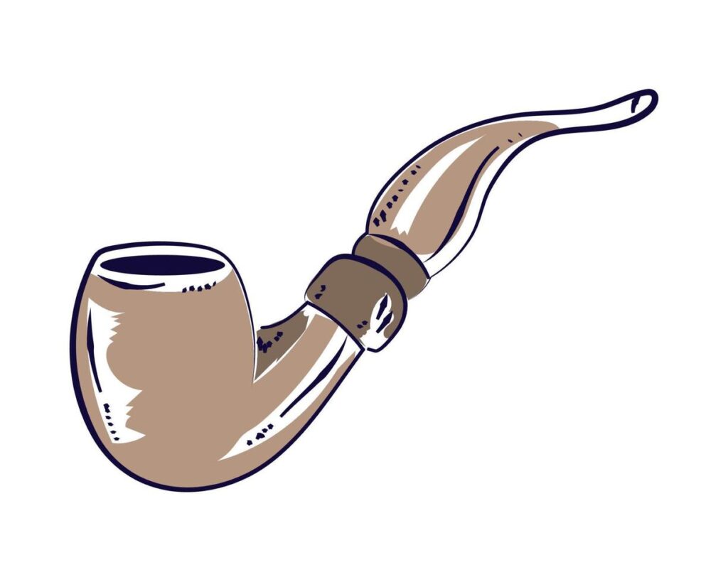 tobacco pipe icon Stock Free