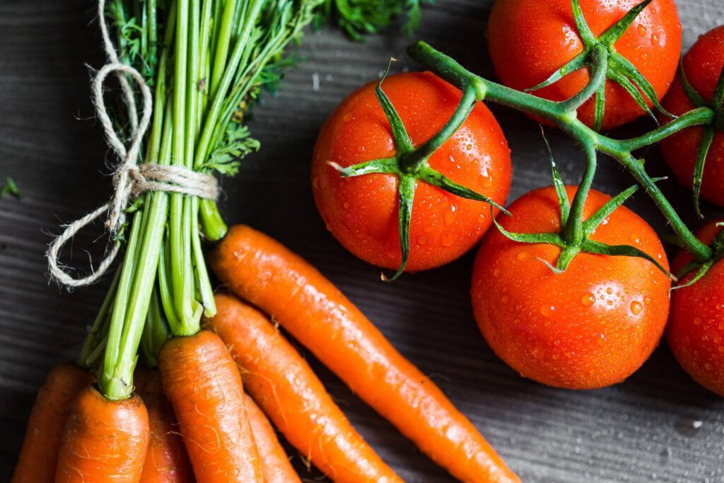 Tomatoes and Carrots Free Photo