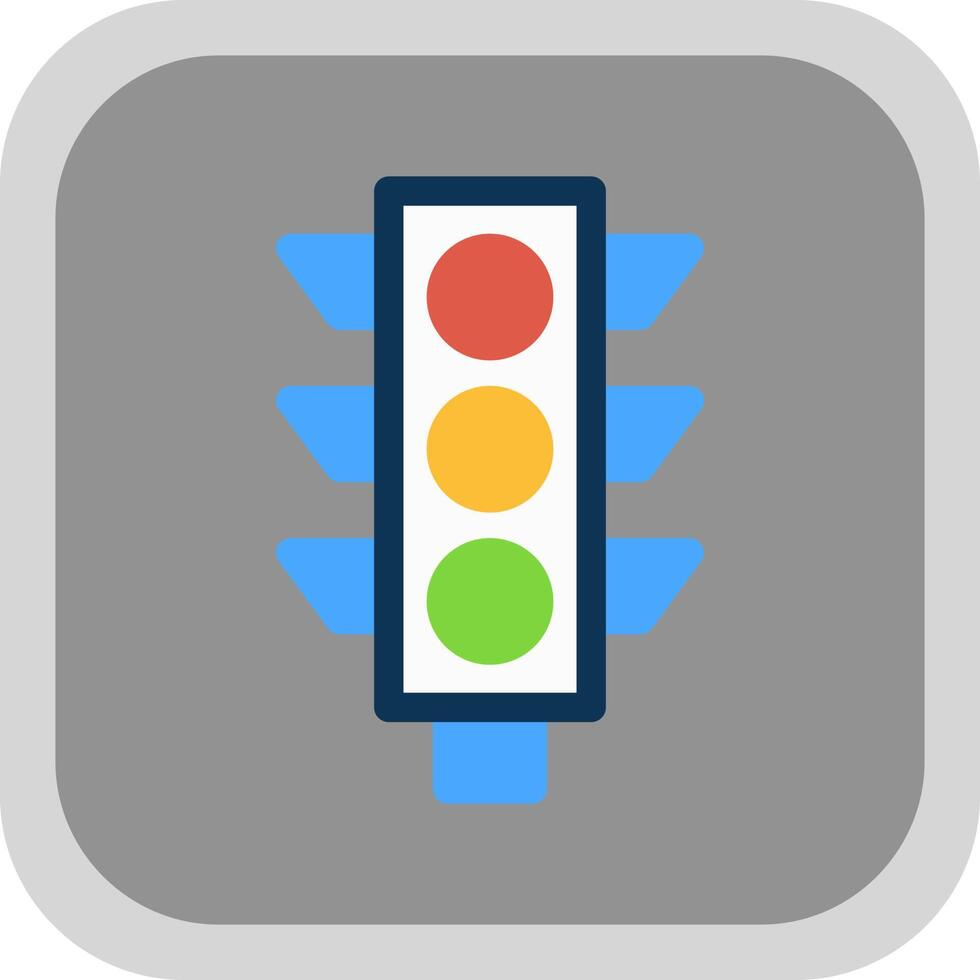 Traffic Light Vector Icon Design Stock Free