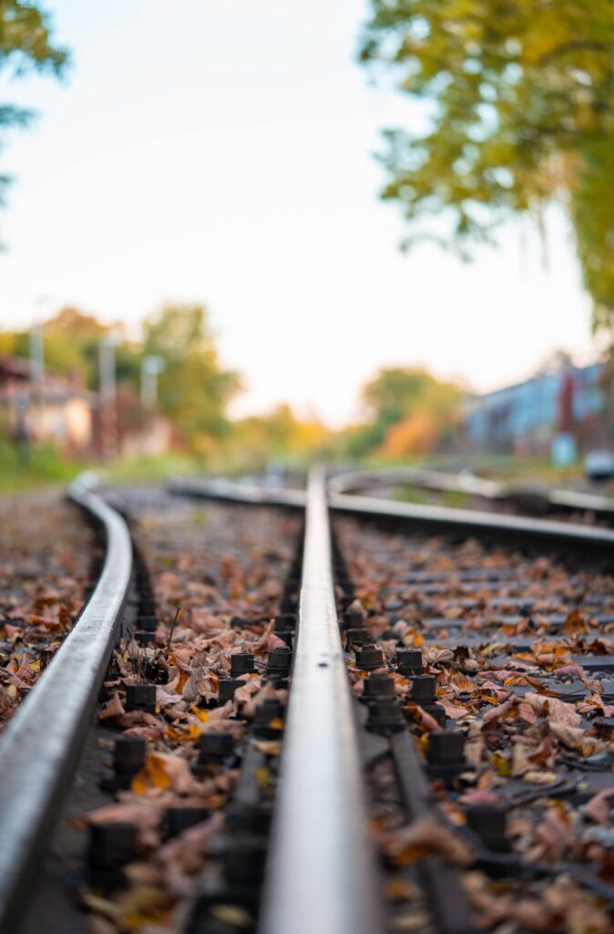 Train Tracks Close Up Free Photo