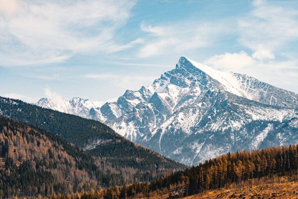 Tremendous Mountain Peak Kriváň in High Tatras, Slovakia Free Photo