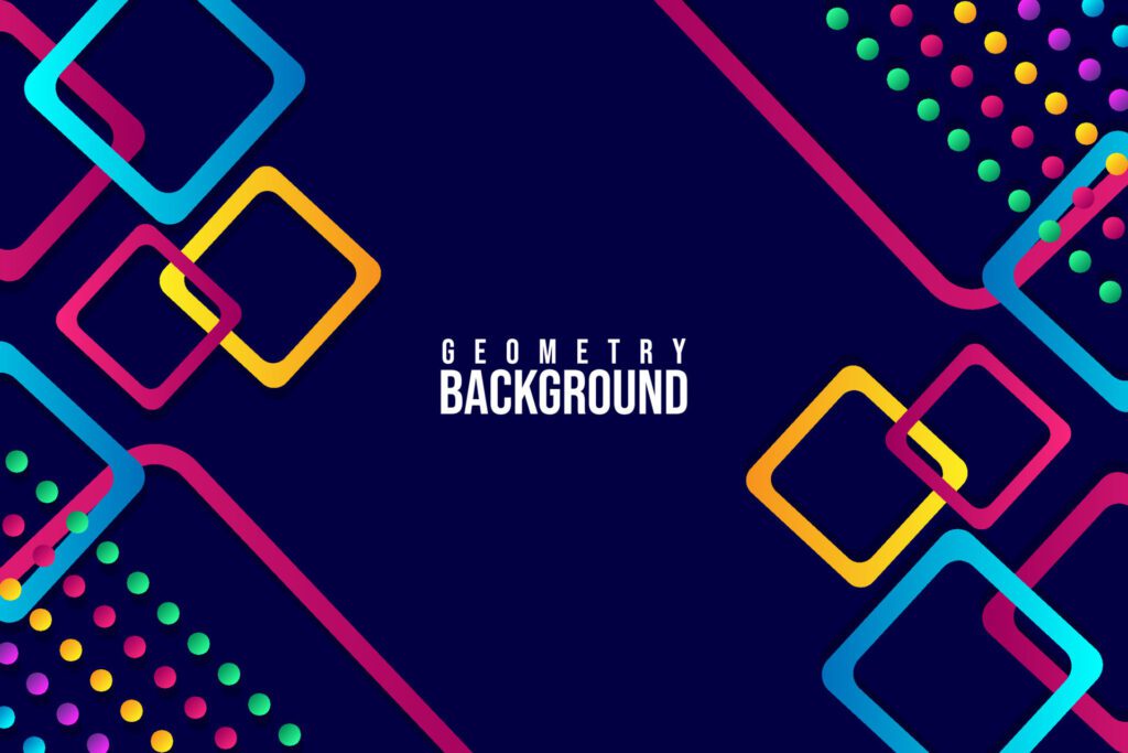 Trend Geometry Abstract Background Template Design colorful Geometrical Background Free Vector and Free SVG