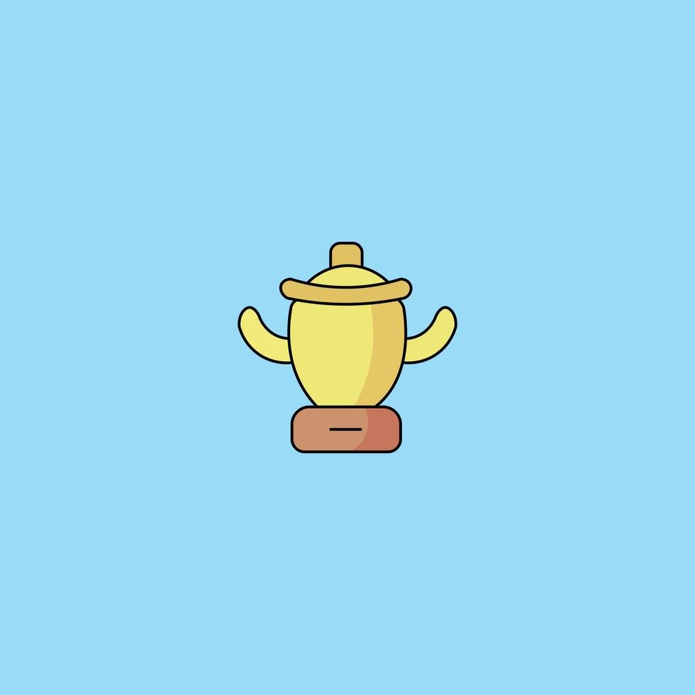 Trophy cartoon illustration, trophy icon . Stock Free