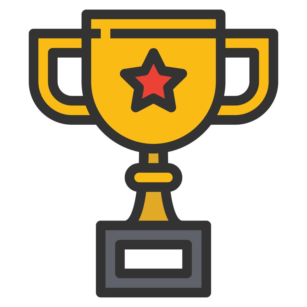 Trophy education icon vector . Stock Free