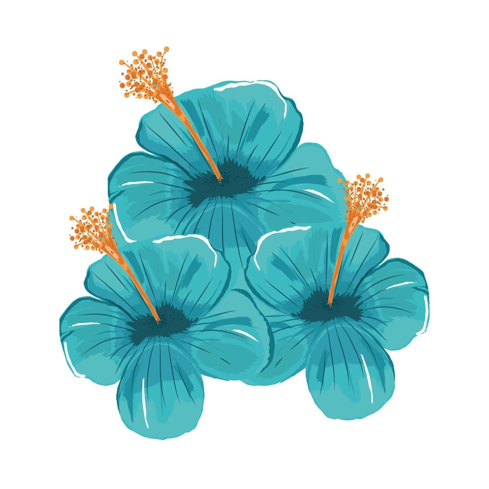 tropical flowers icon Stock Free