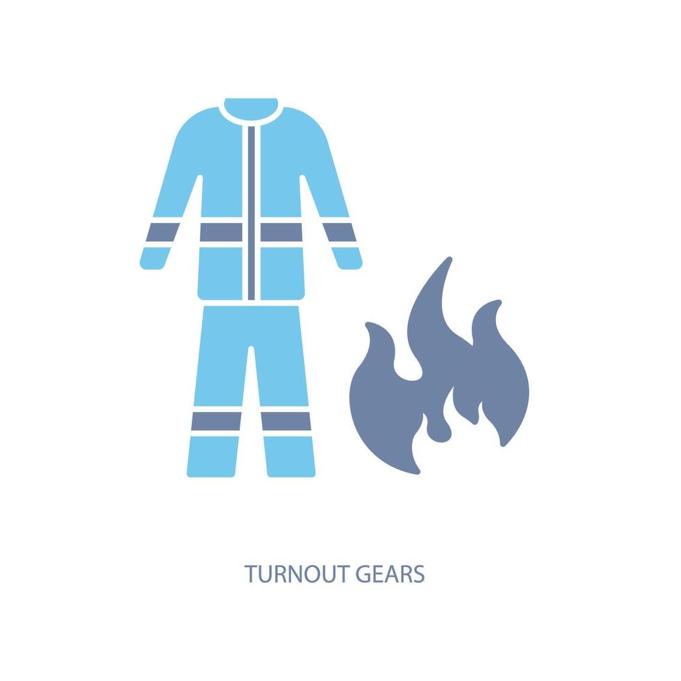 turnout gears concept line icon. Simple element illustration. turnout gears concept outline symbol design. Stock Free