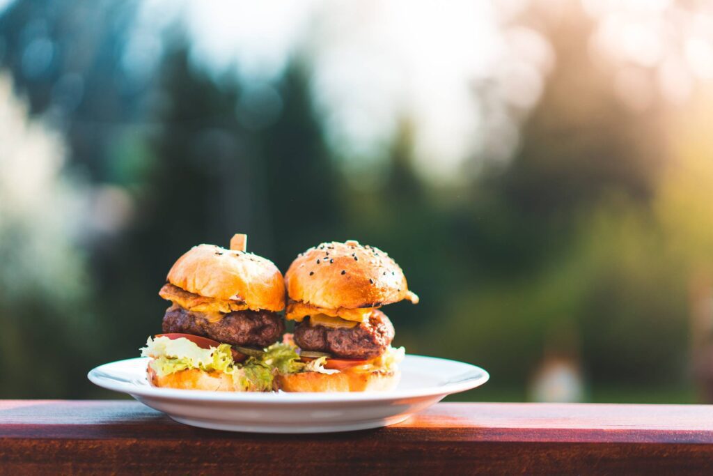 Two Mini Hamburgers Free Photo