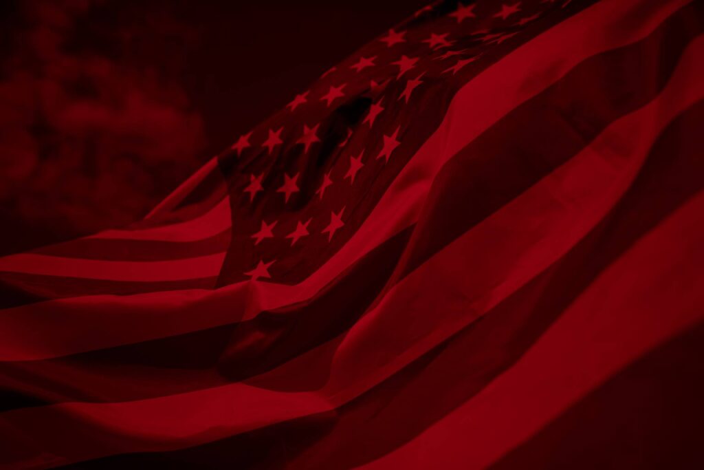 USA Flag Duotone Free Photo