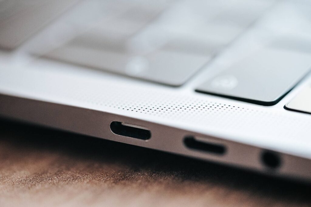 USB-C Laptop Ports Free Photo