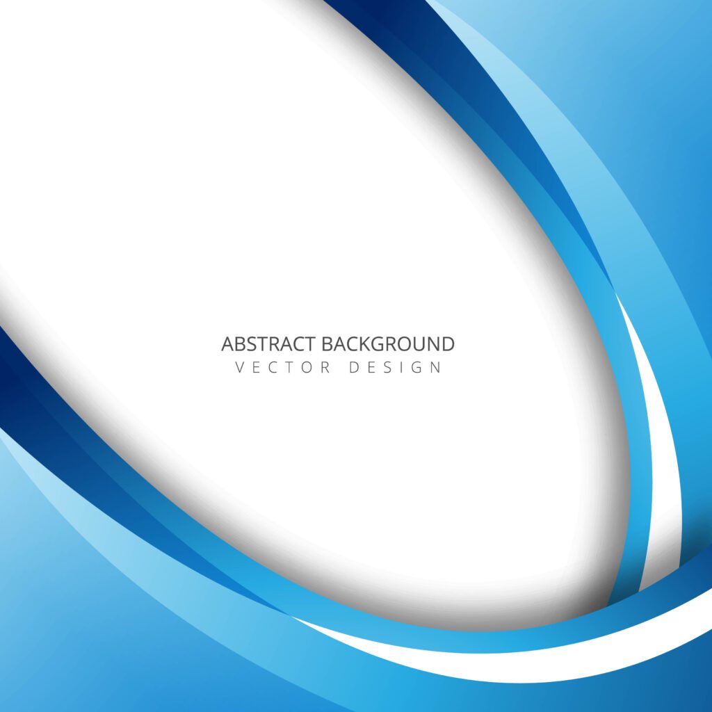 Abstract blue colorful wave background illustration Free Vector