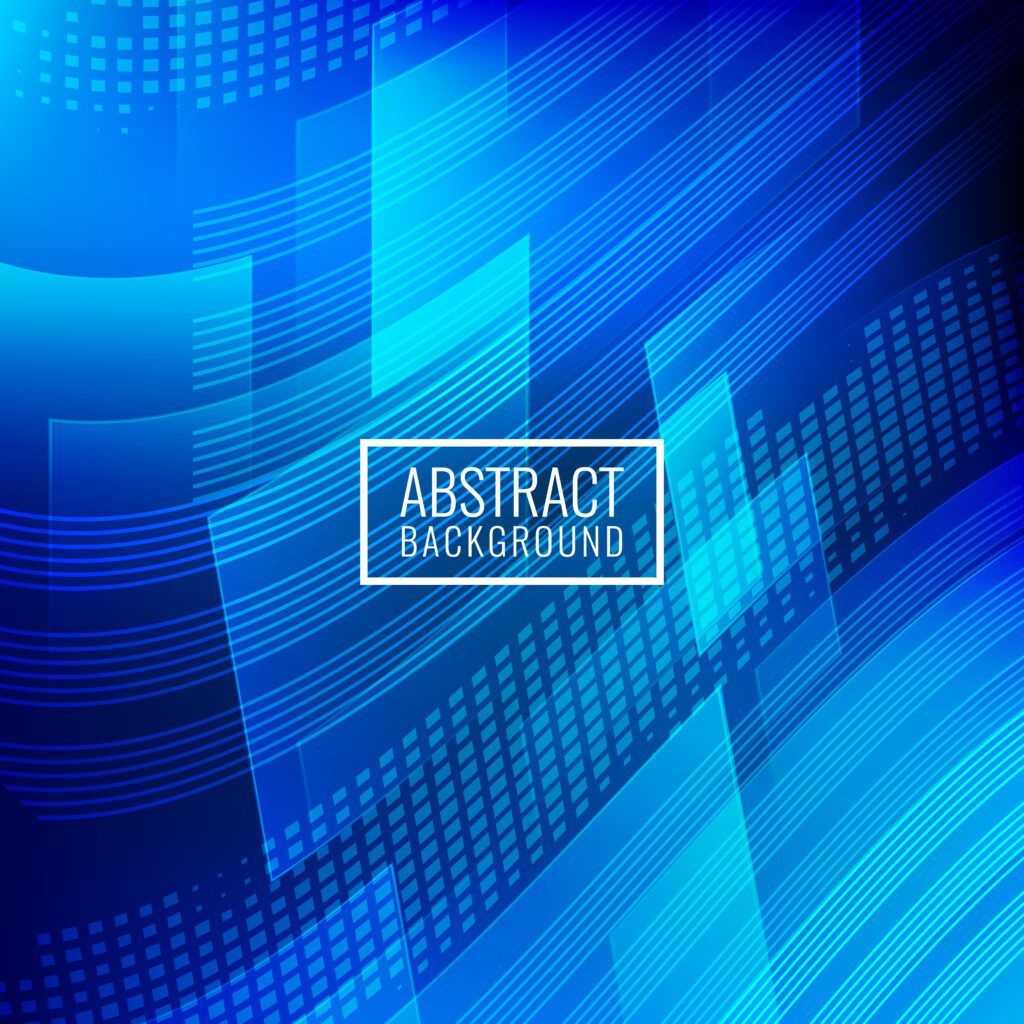 Abstract blue geometric background Free Vector