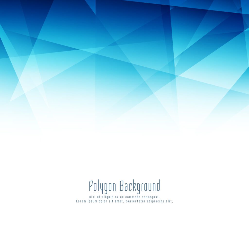 Abstract blue polygon modern design background Free Vector