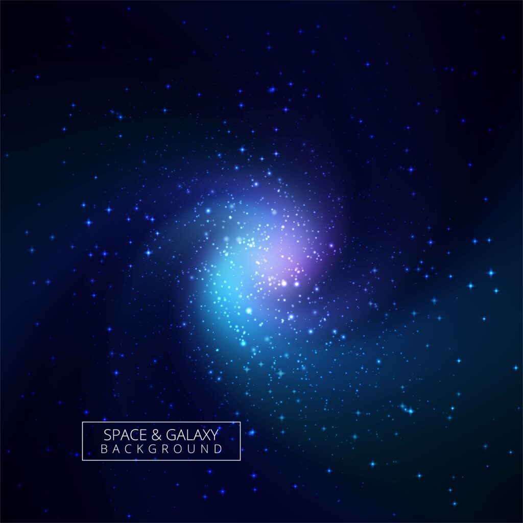 Abstract colorful galaxy background Free Vector