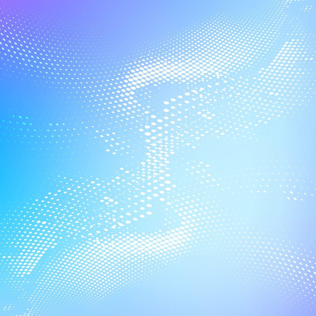 Abstract colorful shiny blue halftone background Free Vector