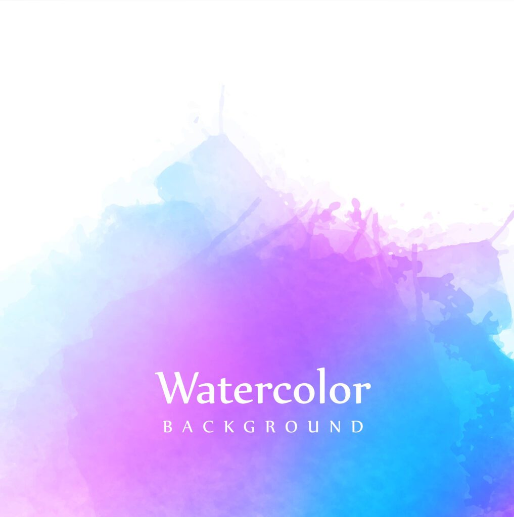 Abstract colorful watercolor background illustration Free Vector