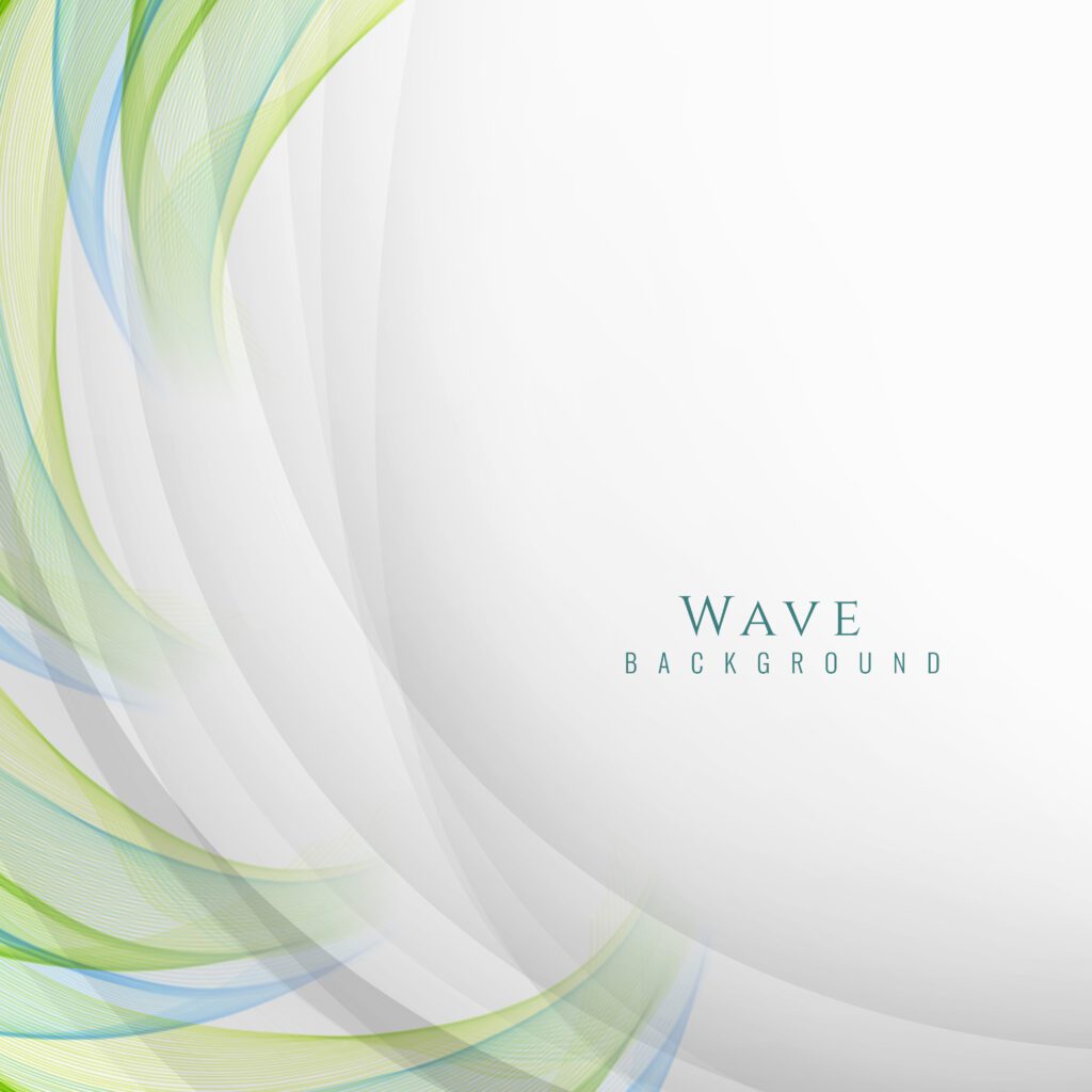 Abstract stylish wave background Free Vector