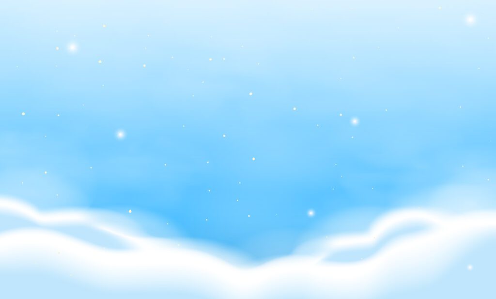 Background template with blue sky Free Vector