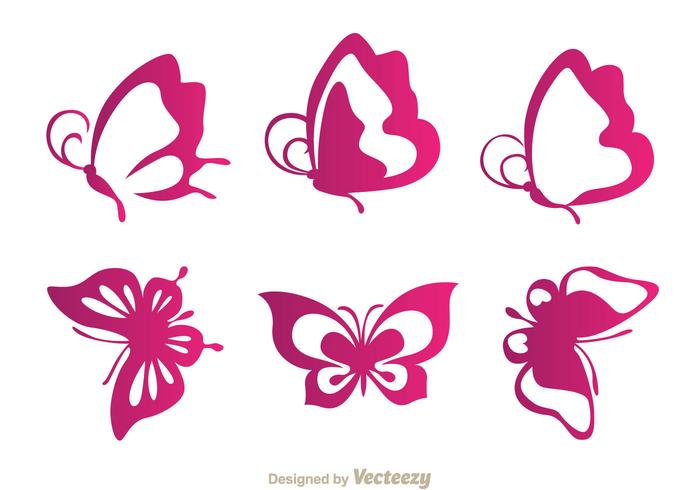 Butterfly Purple Icons Stock Free and Free SVG