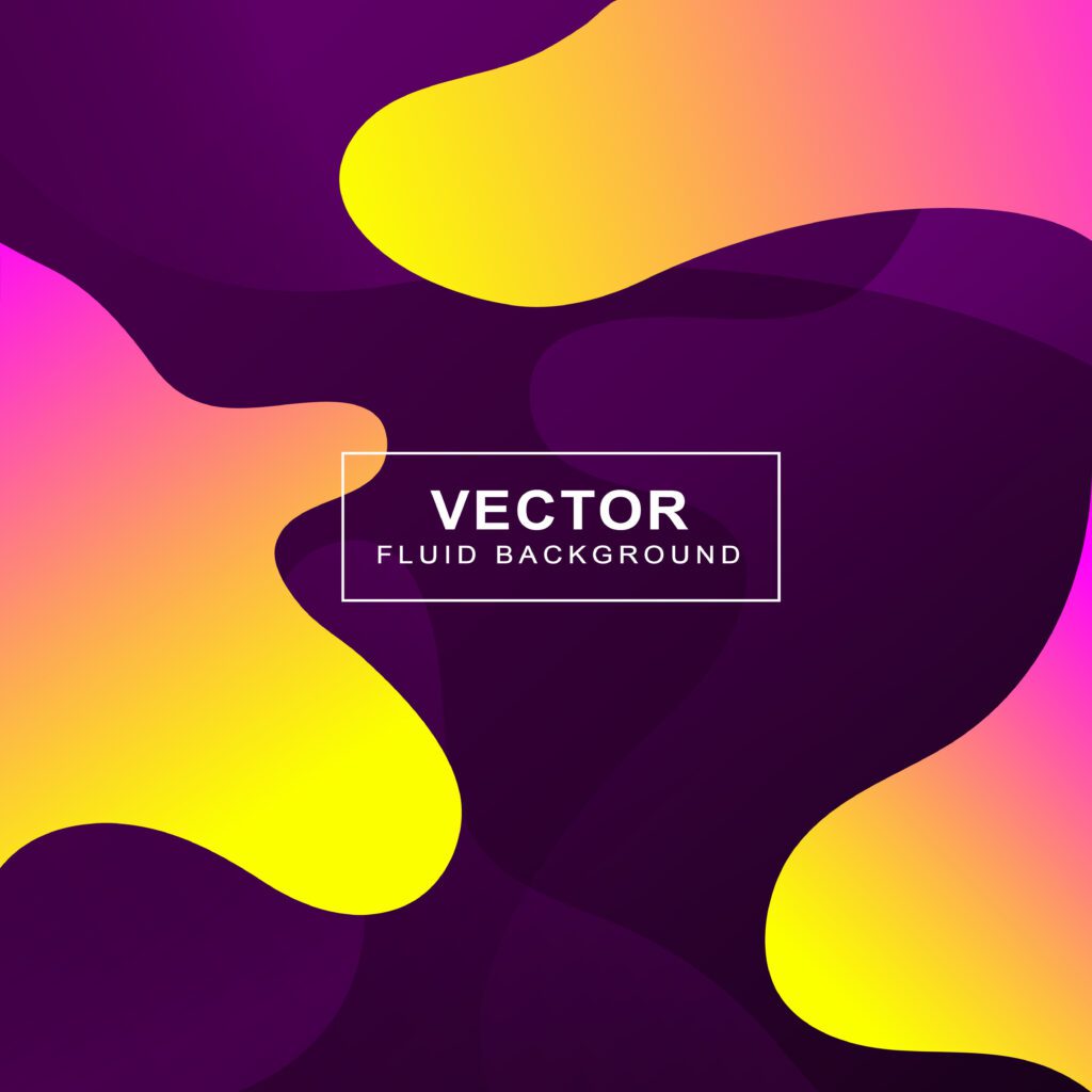 Colorful Fluid Background Banner Free Vector