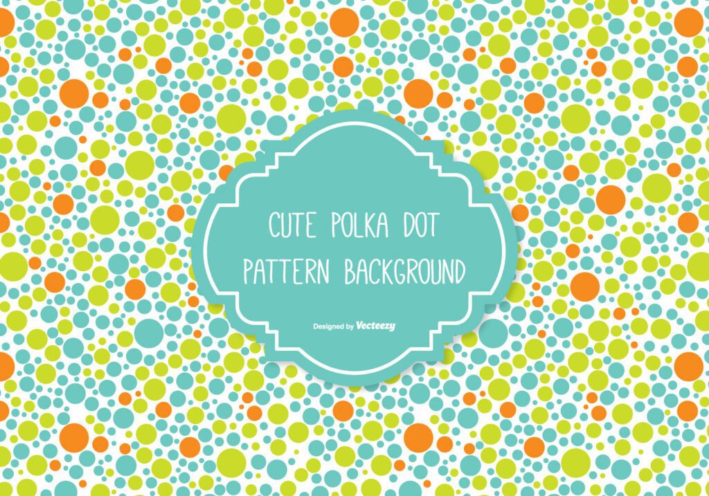 Cute Polka Dot Background Free Vector and Free SVG