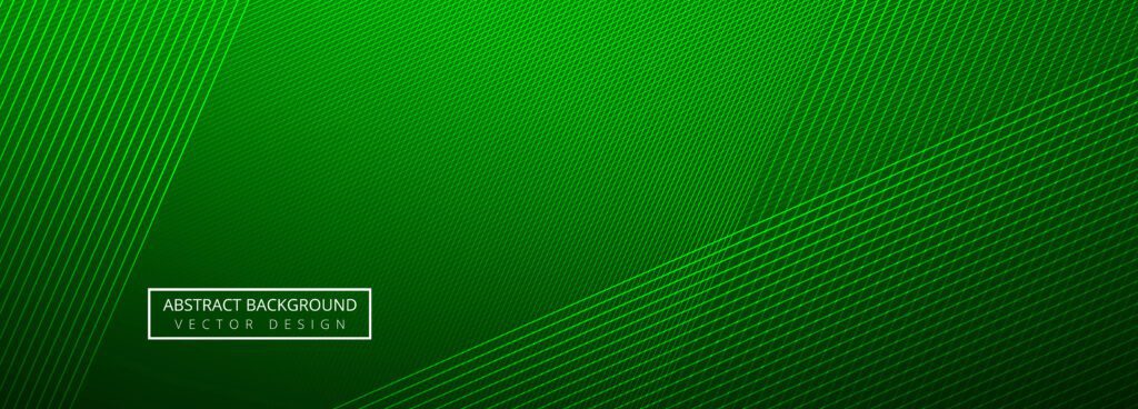 Elegant green creative lines header template background Free Vector